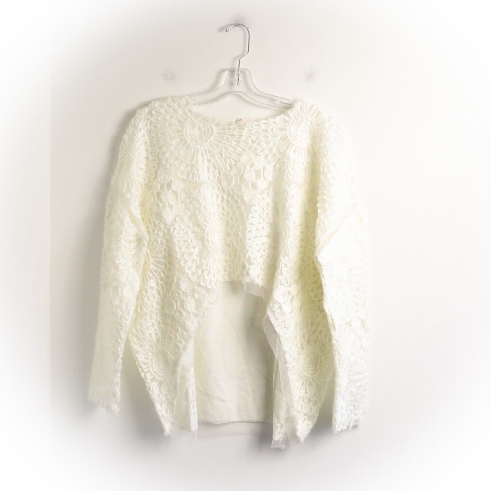 Show Room unique oversized knit top embroidered embellished boho art to wear